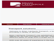 Tablet Screenshot of briancatchpoletransport.co.uk